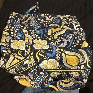 Paisley Print Bag with Drawstring